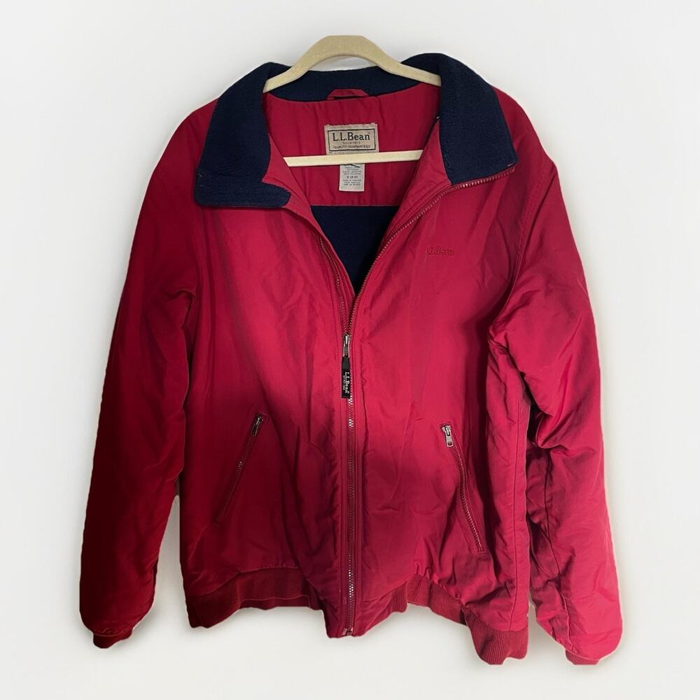 L.L. Bean Men's Large and Tall LT Bundle 2 Jackets Windbreaker Fleece Lined Rain